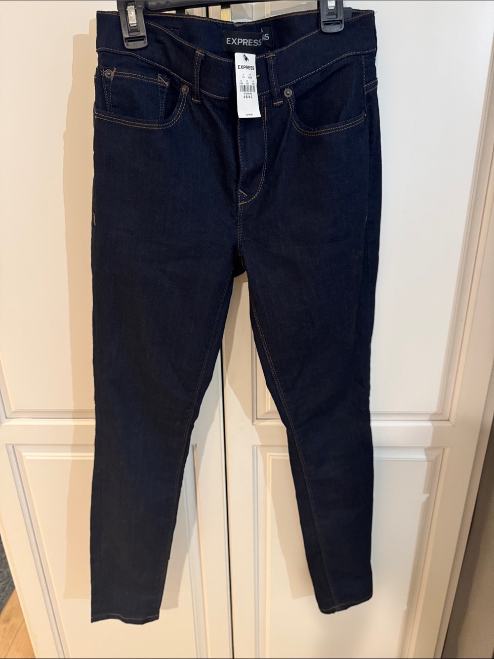 Express Women's Dark Indigo Stretch Skinny Jeans